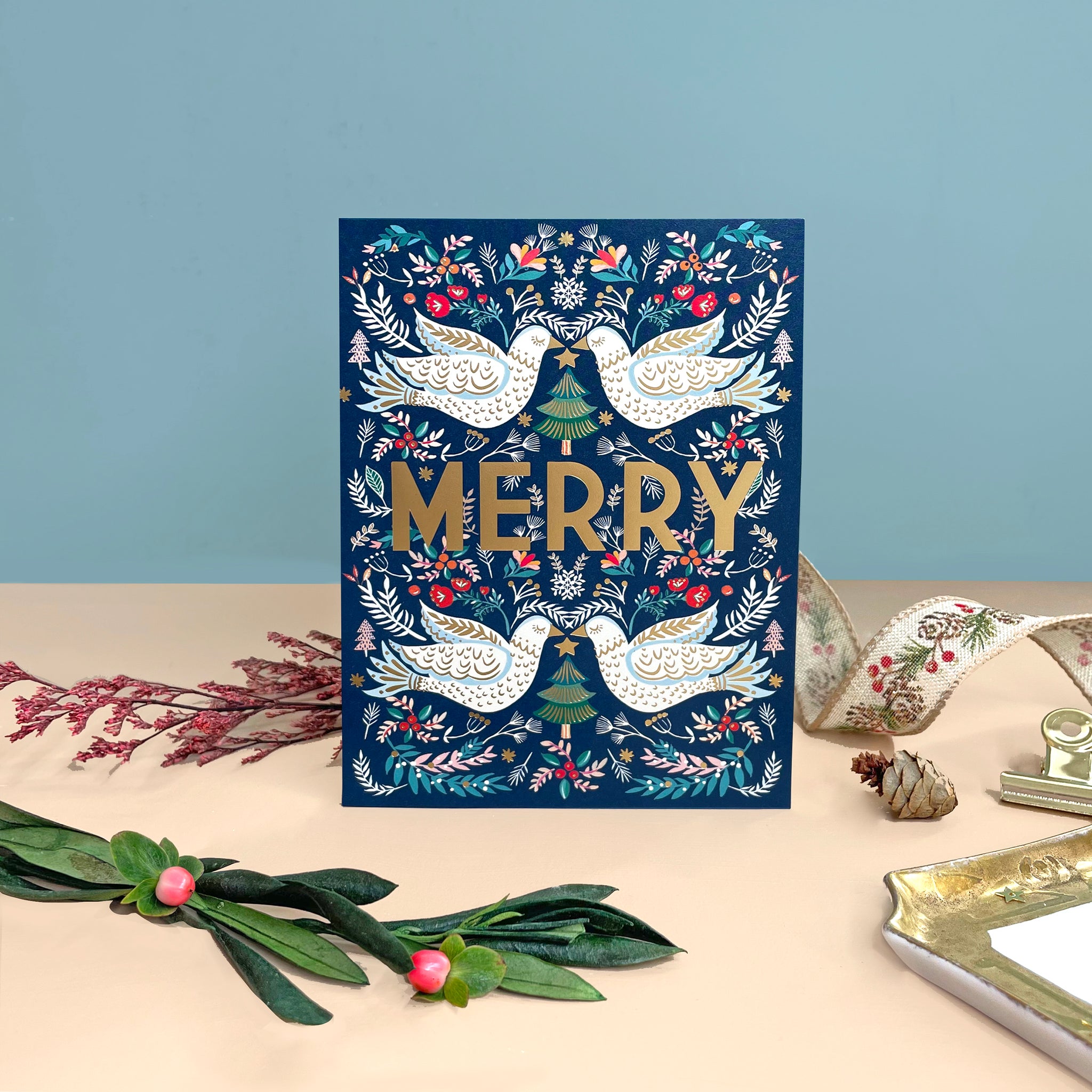 Merry Doves | HOLIDAY CARD – christinedecarvalho