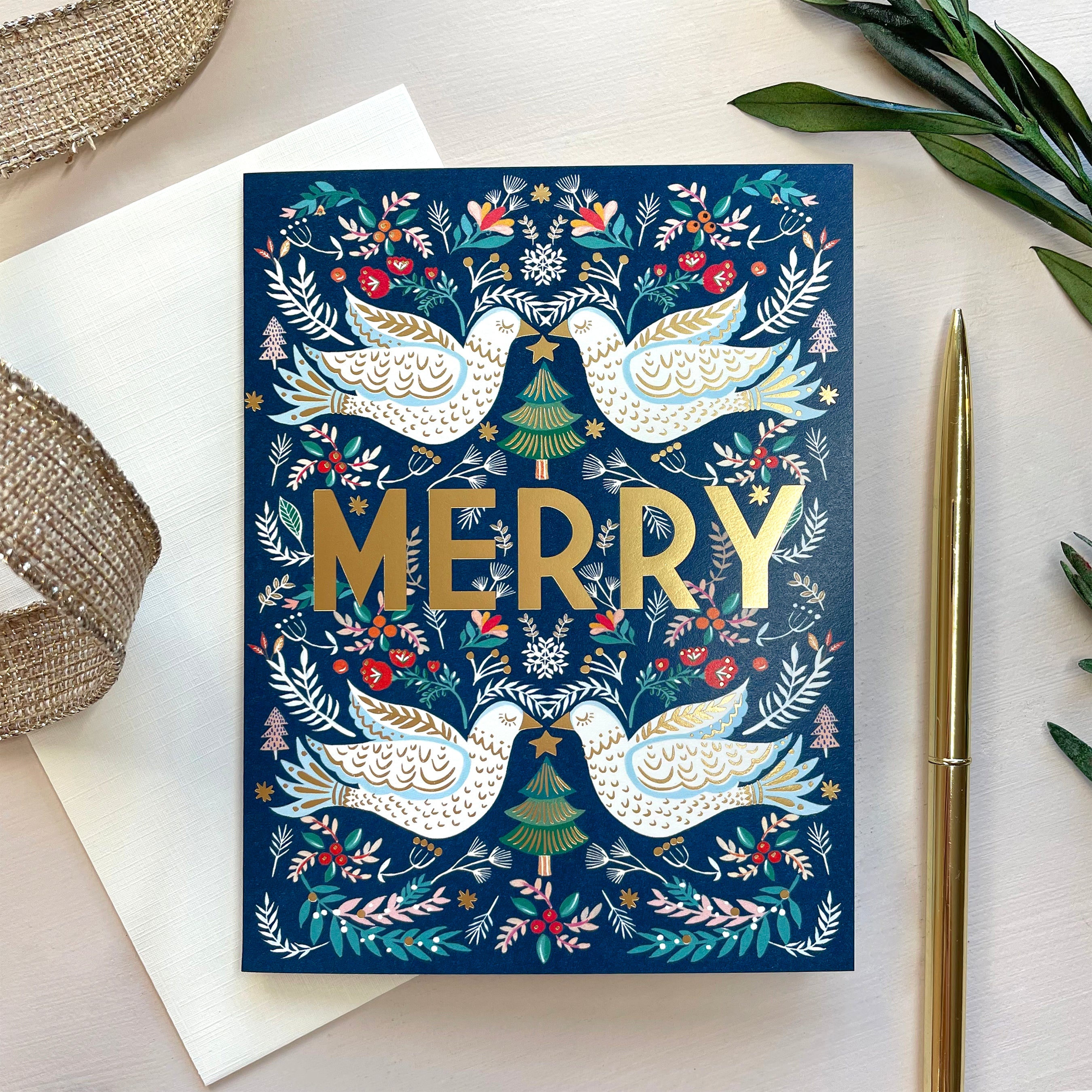 Merry Doves | HOLIDAY CARD – christinedecarvalho