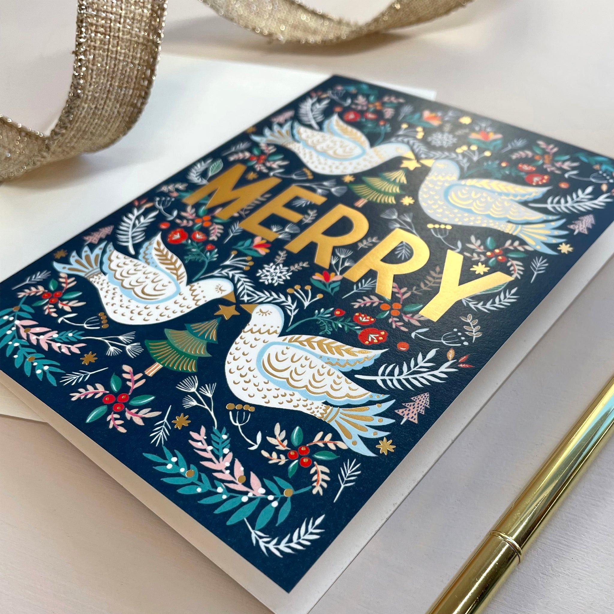 Merry Doves | HOLIDAY CARD – christinedecarvalho